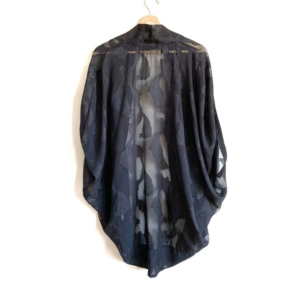 MINKPINK | Sheer Long Black Cardigan - Picture 8 of 12